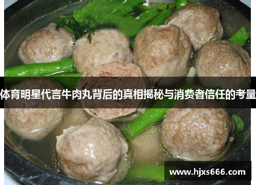 体育明星代言牛肉丸背后的真相揭秘与消费者信任的考量